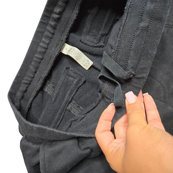 Alo Yoga Black High-waisted Drawstring Waist Straight Leg Pants Size: M - Picture 5 of 6